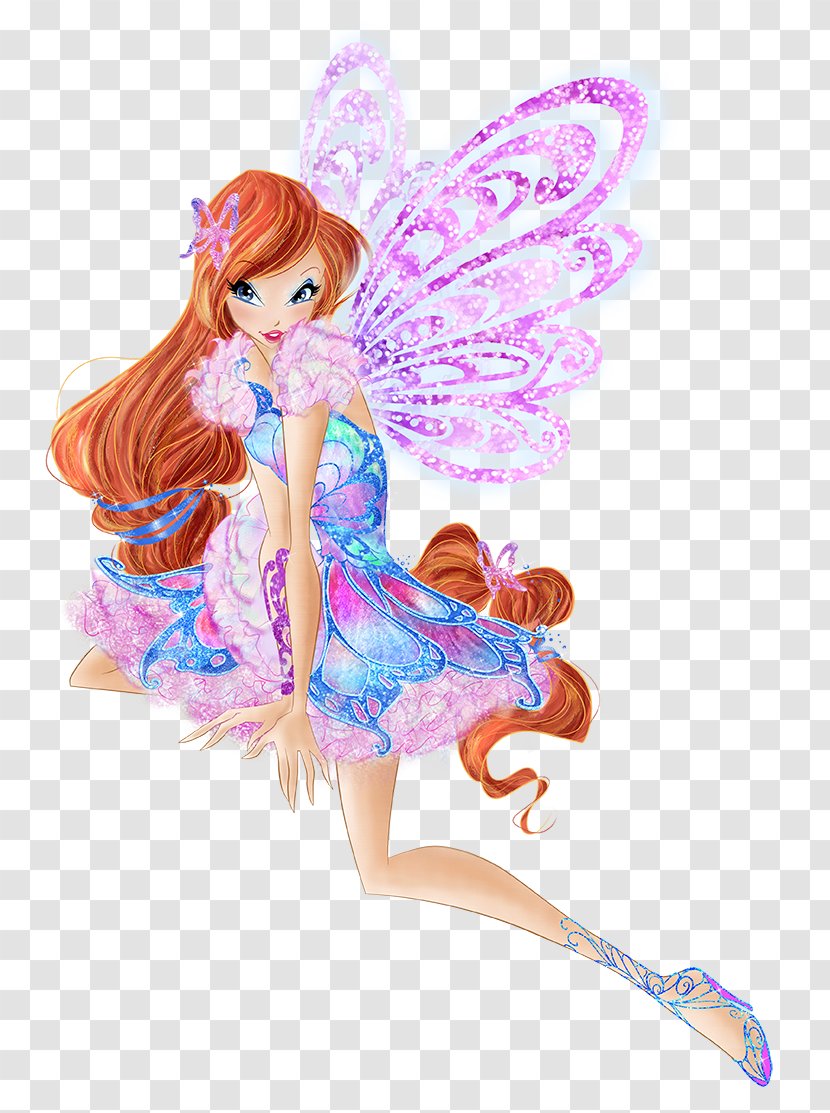 Bloom Stella Fairy Butterflix Winx Club - Flower - Season 2Aura Transparent PNG