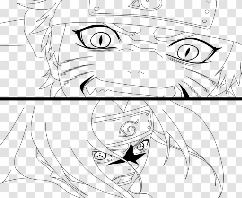 Line Art Drawing /m/02csf Eye - Heart - Lineart Naruto Transparent PNG