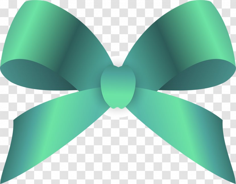 Green Ribbon Bow - Shoelace Knot Transparent PNG