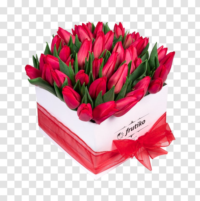 Flower Bouquet Tulip Cut Flowers Floristry - Garden Roses - Box Transparent PNG