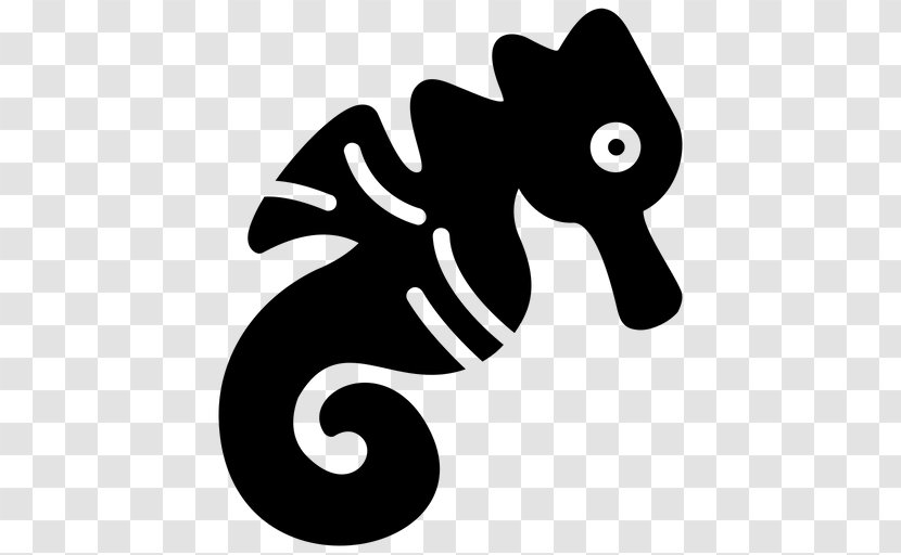 Seahorse Cartoon Clip Art Fish Black-and-white - Animal Figure Blackandwhite Transparent PNG