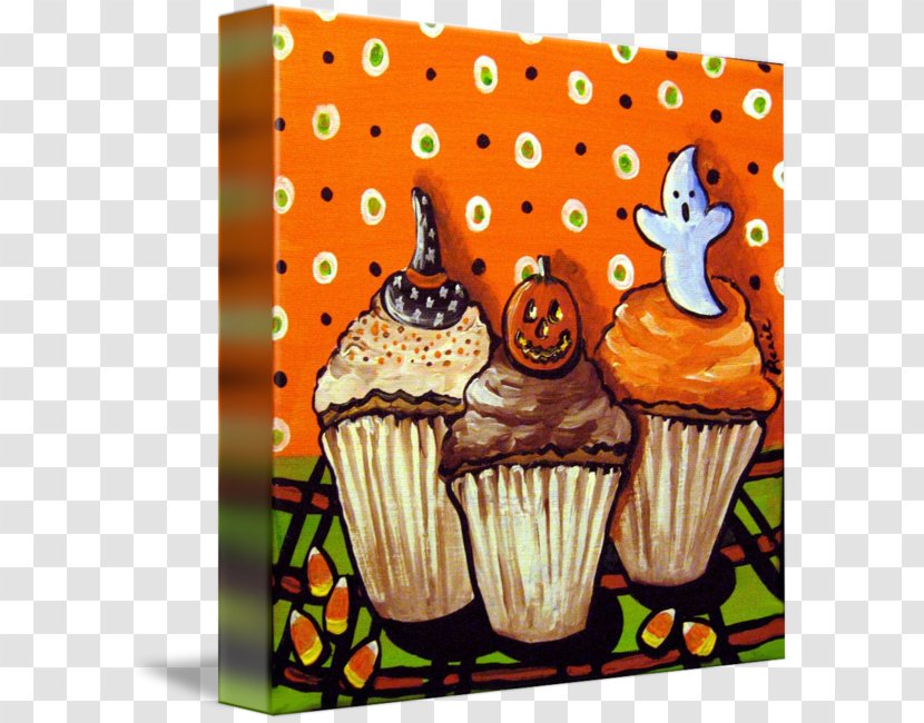 East Urban Home Halloween Cupcakes Framed Graphic Art American Muffins DENY Designs 'Halloween Cupcakes' By Renie Britenbucher Arts - Muffin - Cake Transparent PNG
