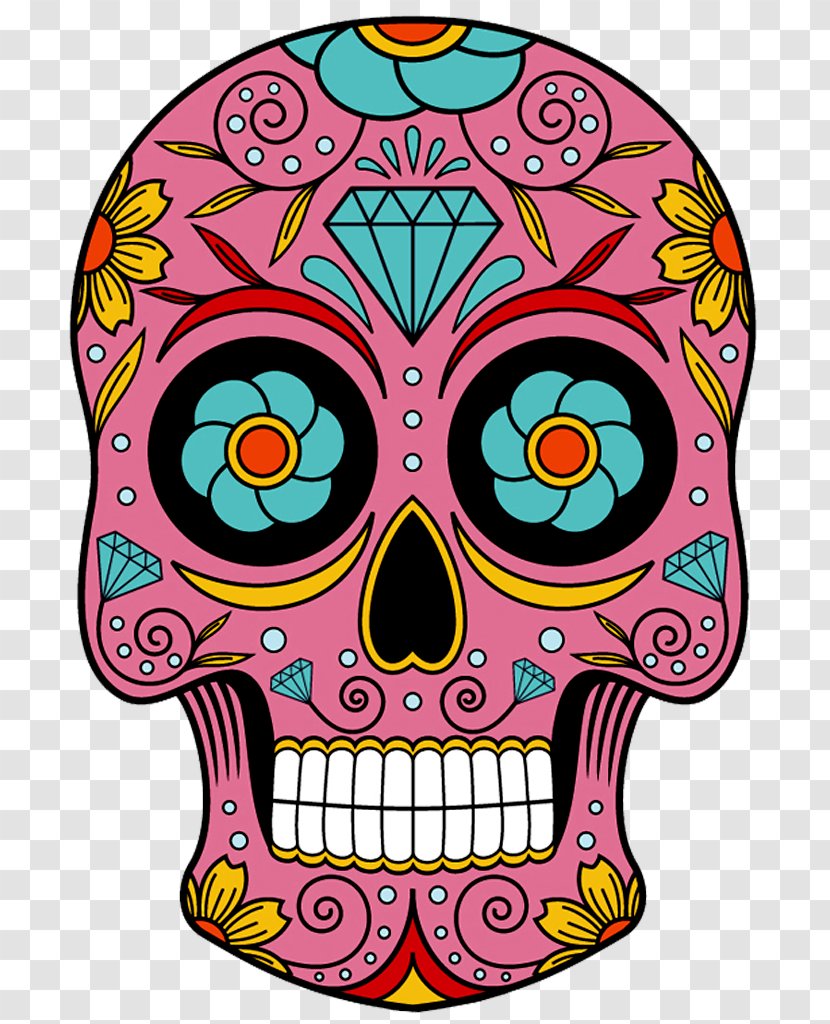 Calavera Day Of The Dead Mexican Cuisine Skull Pattern Transparent PNG