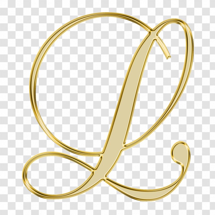 Letters ABC Alphabet - Brass - L Transparent PNG