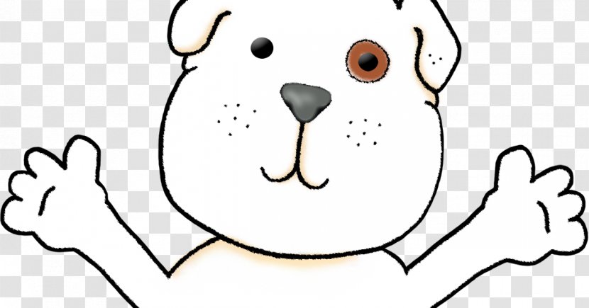 Line Art Facial Expression Whiskers Mammal - Cartoon - Cute Dog Transparent PNG