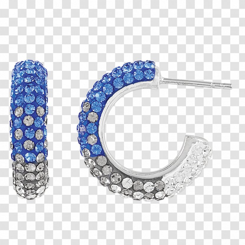 Earring Sapphire Jewellery Silver Swarovski AG - Diamond - Allison Taylor Transparent PNG