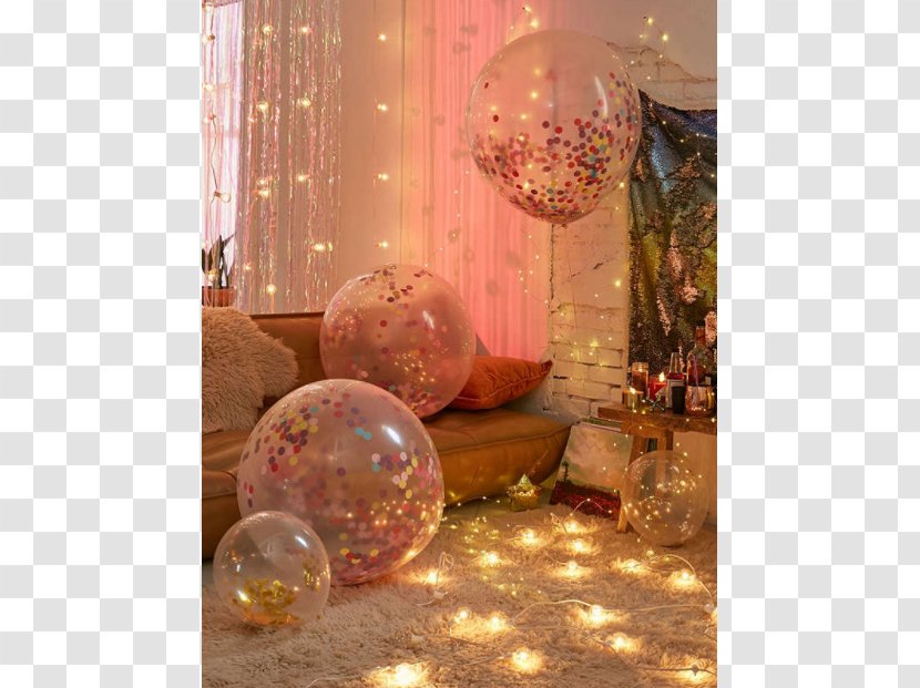 Christmas Ornament Balloon Confetti Urban Outfitters Party - Gift Transparent PNG