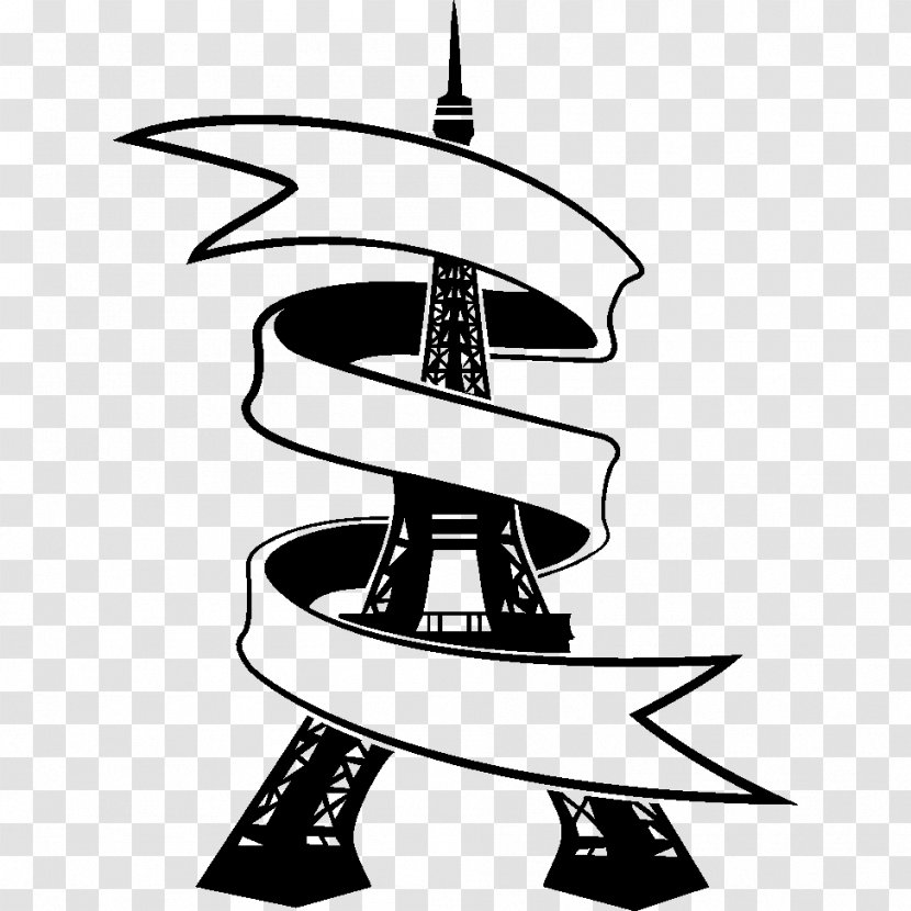 Eiffel Tower Clip Art - Monochrome Transparent PNG