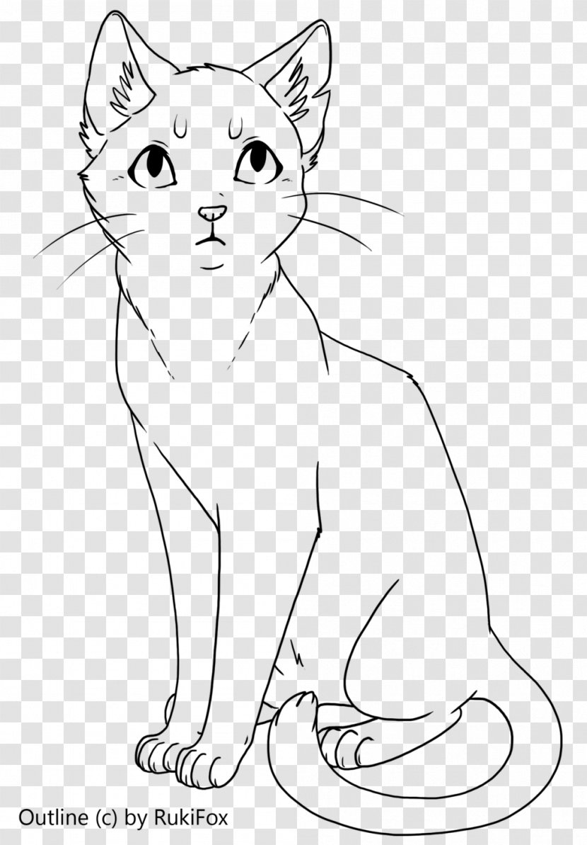 Whiskers Domestic Short-haired Cat Wildcat Line Art - Carnivoran - American Shorthair Transparent PNG