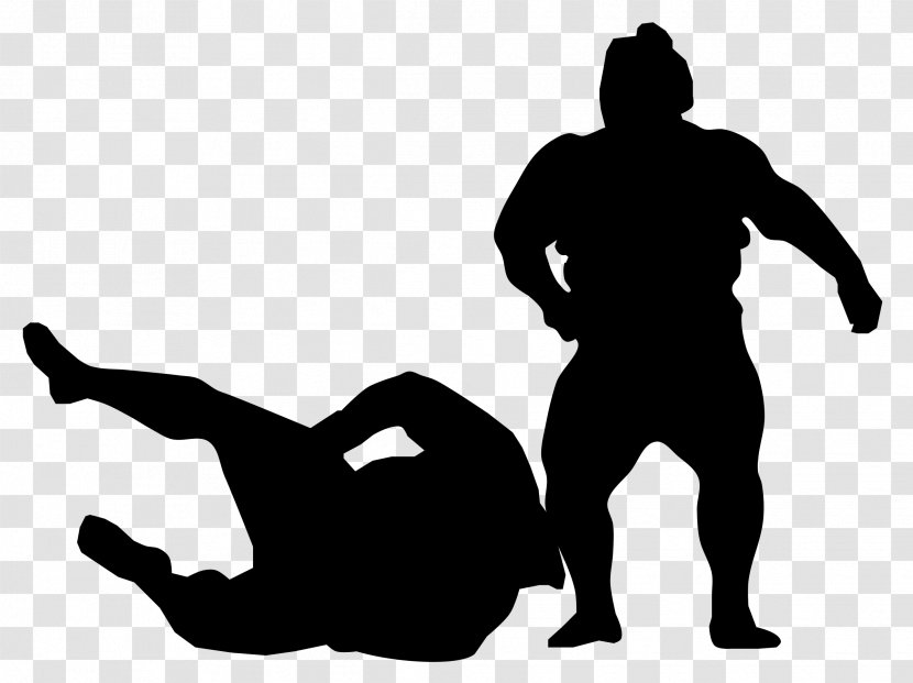 Sumo Wrestling Rikishi Clip Art - Human Behavior - Wrestlers Transparent PNG