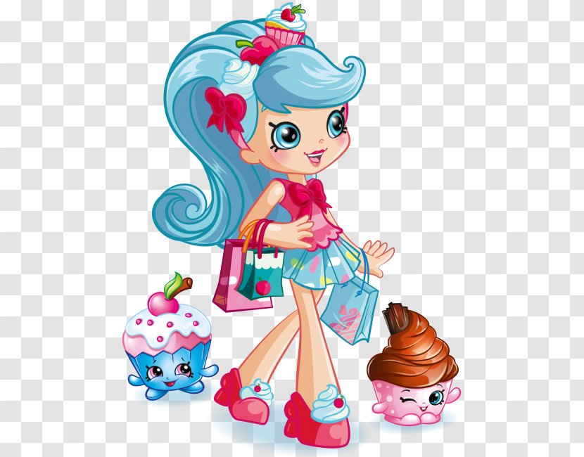 Shopkins Shoppies Jessicake Bubbleisha Peppa Mint Doll - Figurine Transparent PNG