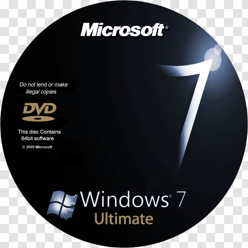Windows 7 ISO Image DVD 64-bit Computing - Installation - Dvd Transparent PNG