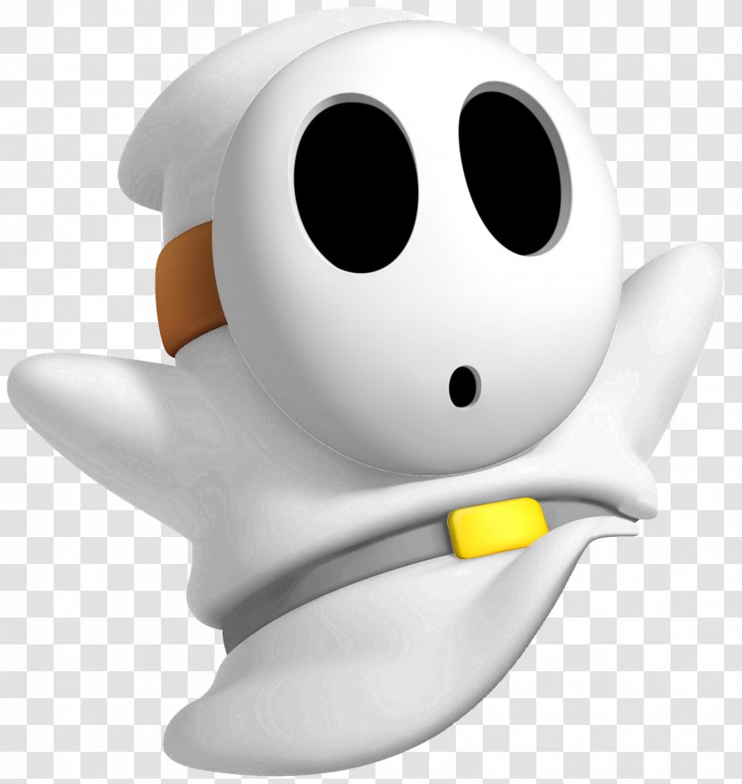 New Super Mario Bros Bros. Shy Guy Video Game - Head - Boo Transparent PNG