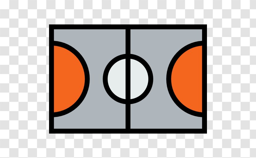 Basketball Court Icon - Yellow Transparent PNG