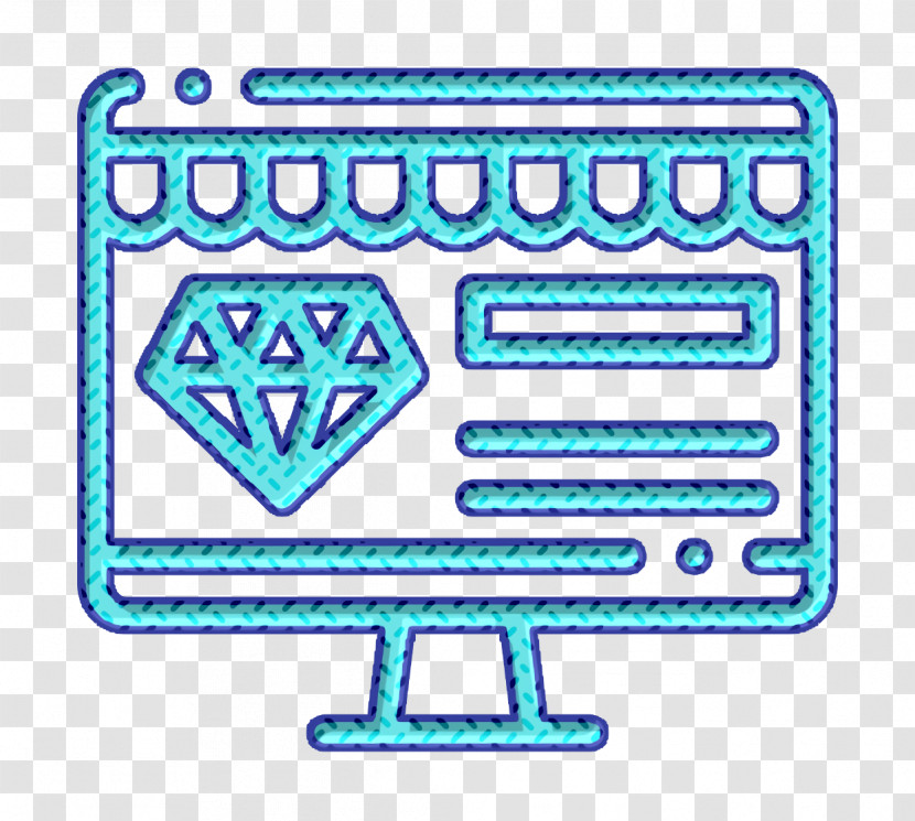 Diamond Icon Jewelry Icon Online Shop Icon Transparent PNG