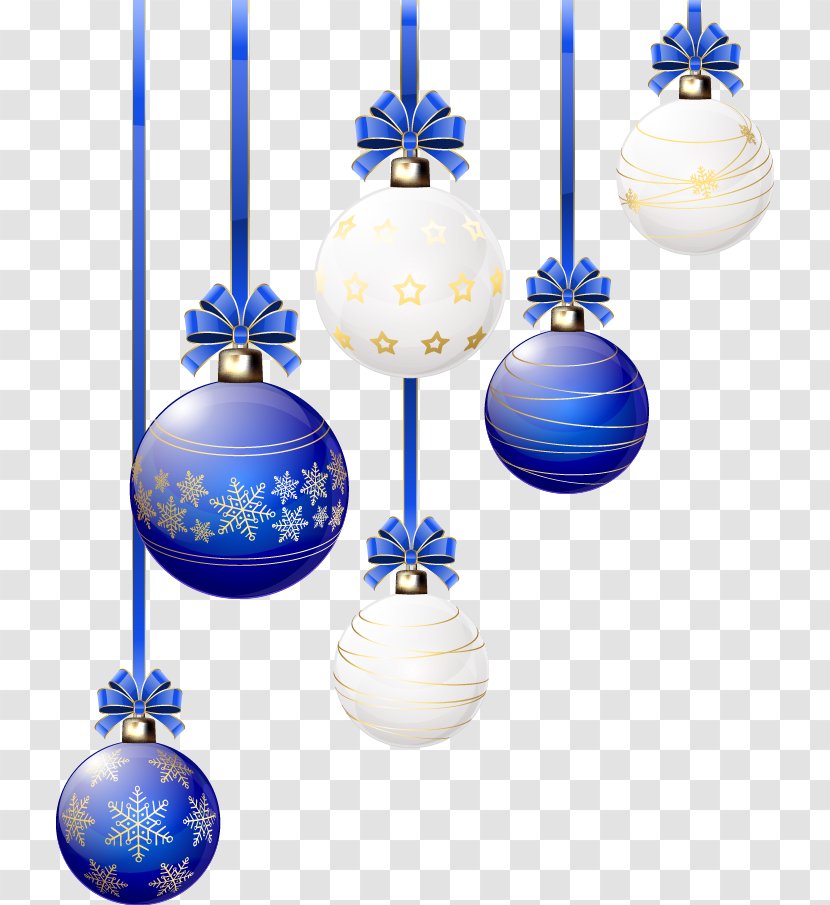 Christmas Ornament Decoration Blue And White Pottery - Tinsel - Beautiful Bell Transparent PNG