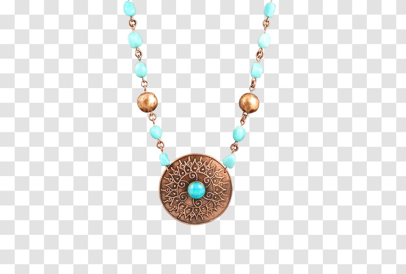 Jewellery Necklace Turquoise Gemstone Clothing Accessories - Teal - Clay Transparent PNG