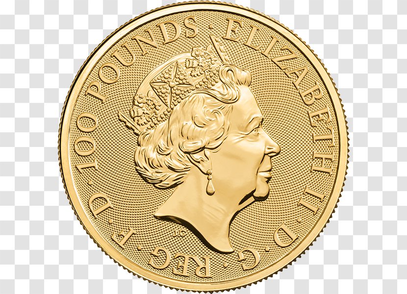 Royal Mint The Queen's Beasts Gold Coin Bullion - Apmex Transparent PNG