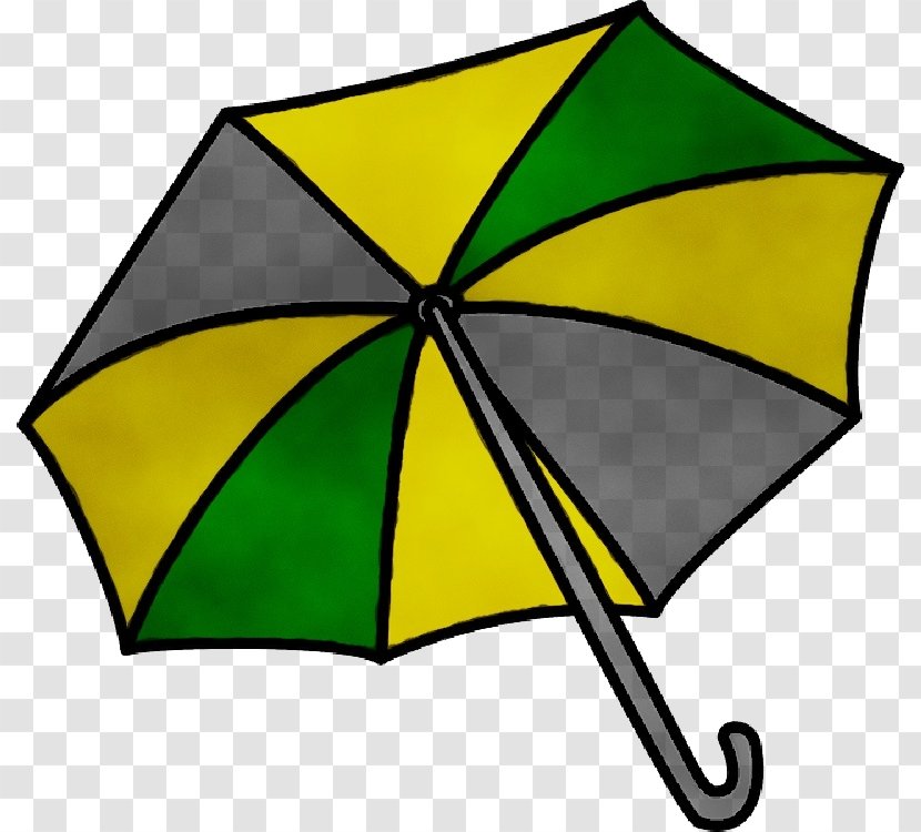 Clip Art Yellow Umbrella Line - Watercolor Transparent PNG