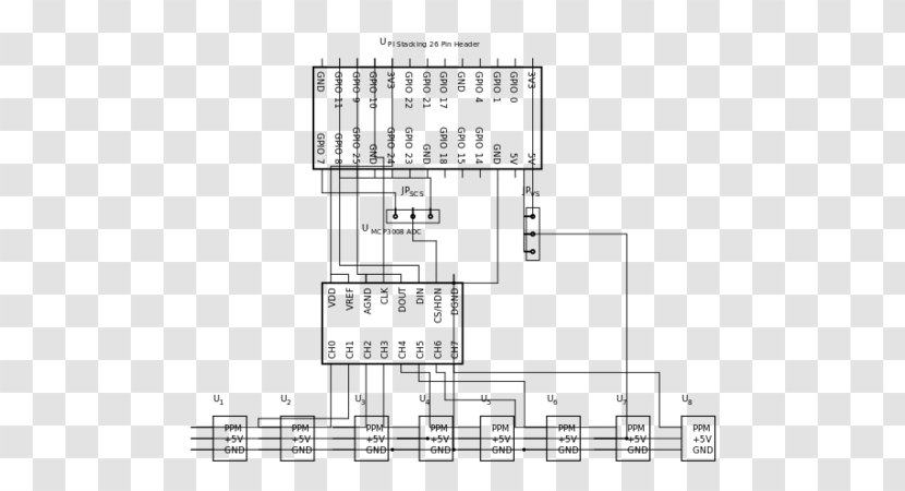 Raspberry Pi Projects Schematic Serial Peripheral Interface Bus 3 - Silhouette - Digitaltoanalog Converter Transparent PNG