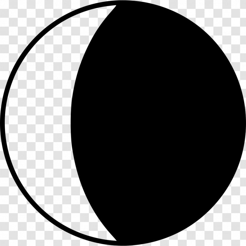 Computer File Crescent Image JPEG - Blackandwhite - Moon Drawing Waning Transparent PNG