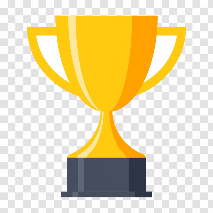 Trophy - Yellow - Drinkware Award Transparent PNG