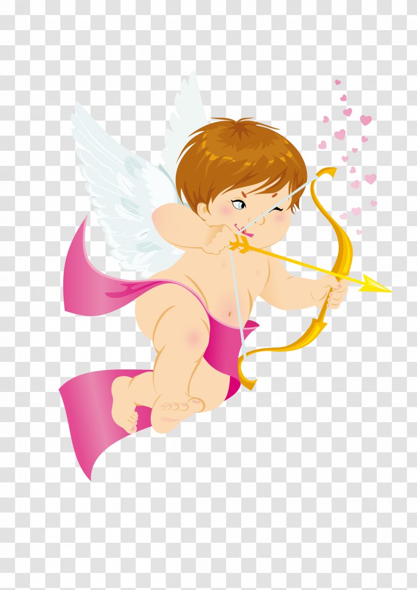 Cherub Cupid Angel Clip Art - Flower - Cartoon Transparent PNG