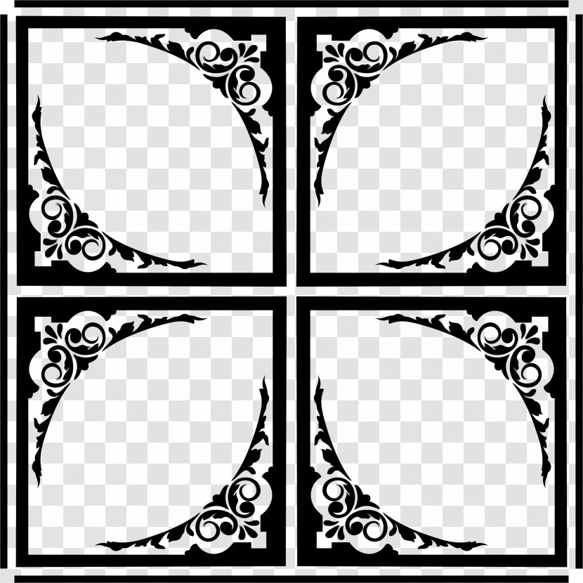 TAG Corner - White - Ornament Transparent PNG