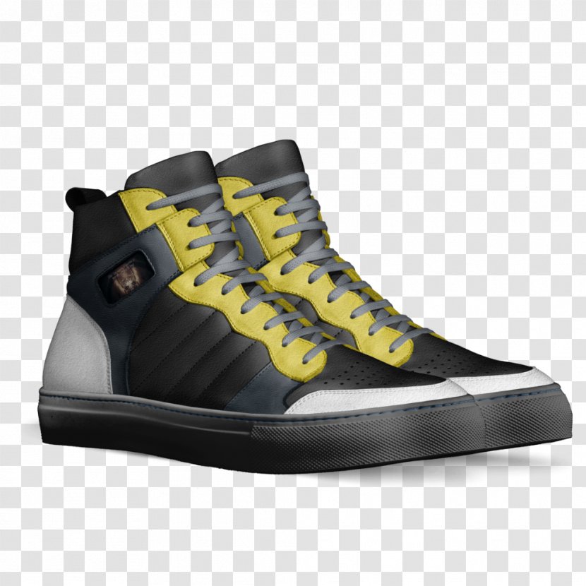 Skate Shoe Sneakers High-top Hiking Boot - Yellow - Cutting Edge Haunted House Transparent PNG