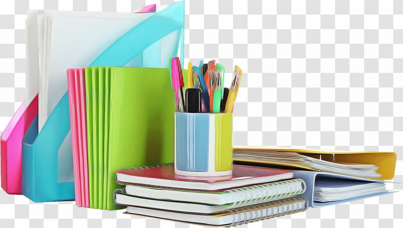 Turquoise Desk Organizer Paper Stationery Room - Product Writing Implement Transparent PNG