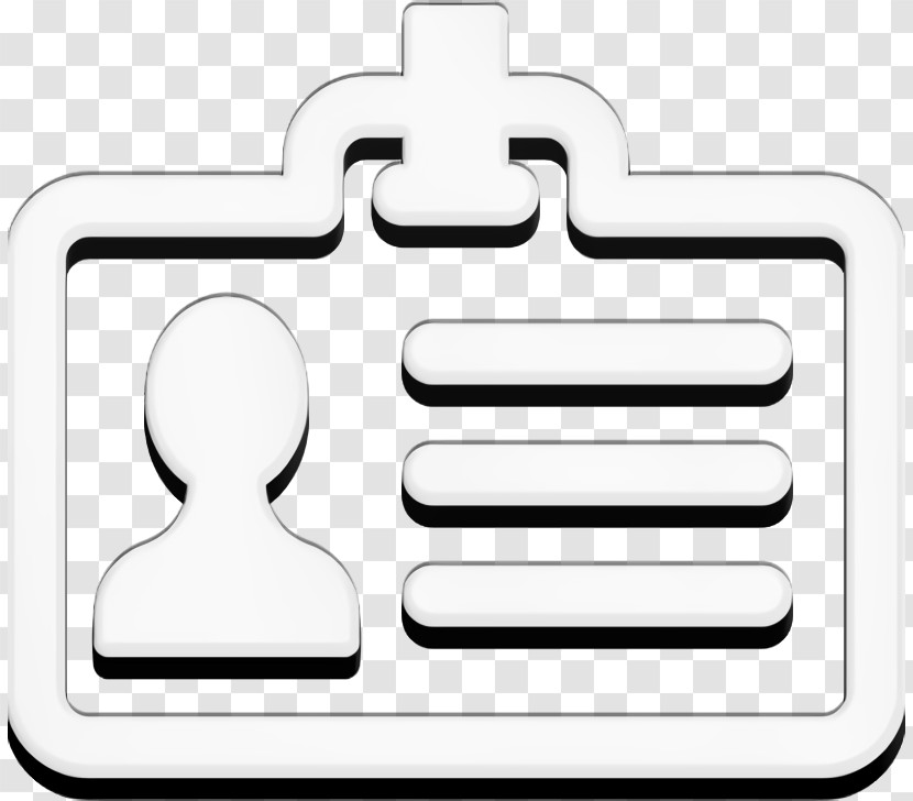 Extended UI Icon Congress Icon Big ID Card Icon Transparent PNG
