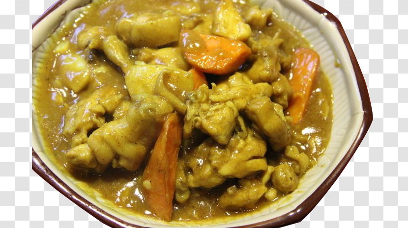 Domestic Pig Gravy Pigs Trotters Yellow Curry - A Pot Of Fried Transparent PNG