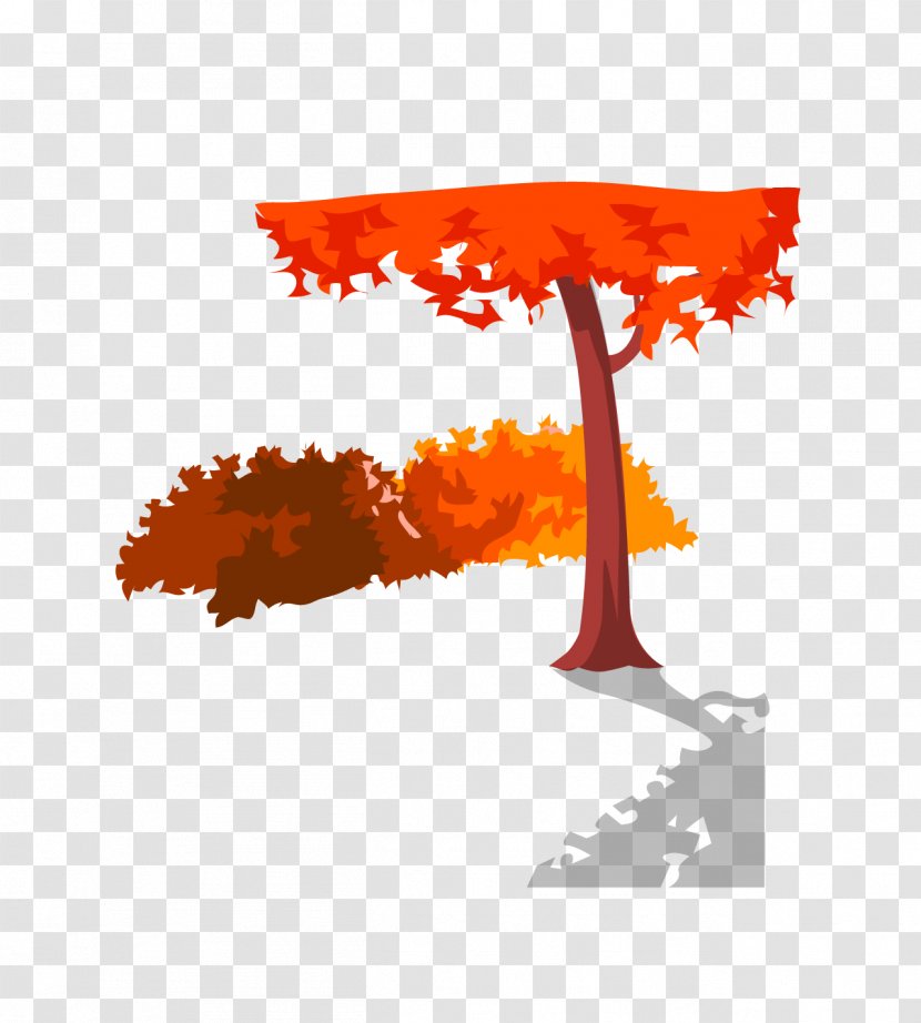 Drawing Trees Woman Clip Art - Red Tree Transparent PNG