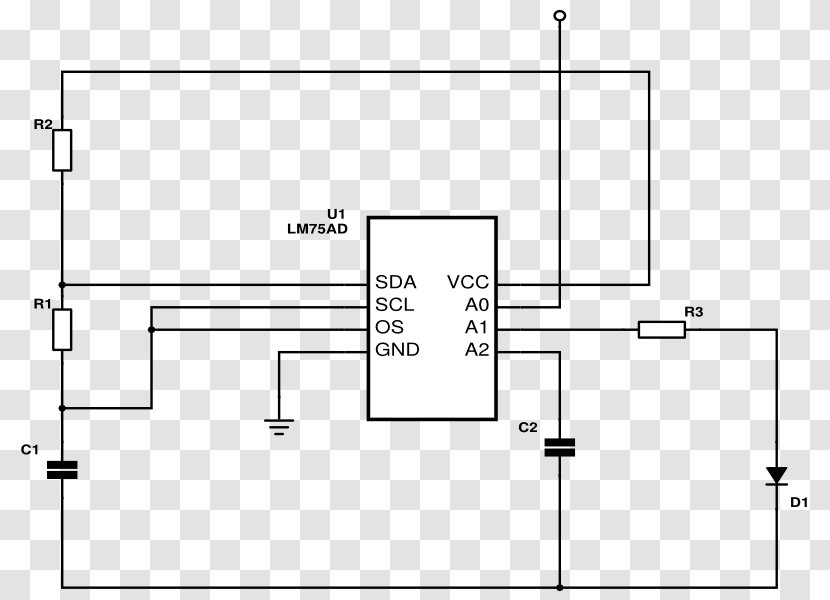 Technical Drawing Diagram - Led Circuit Transparent PNG