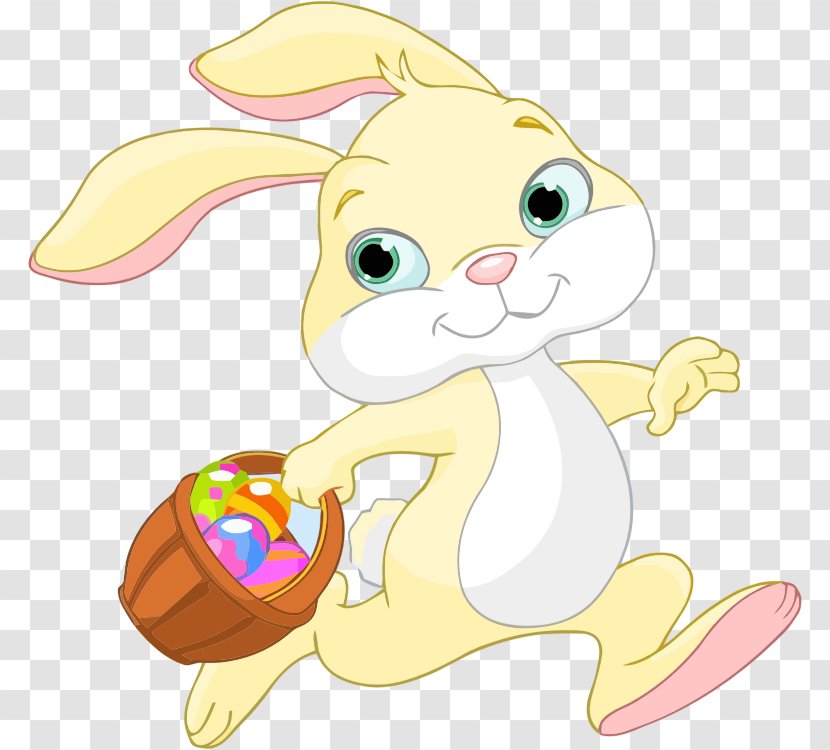 Easter Bunny Rabbit Clip Art - Flower Transparent PNG