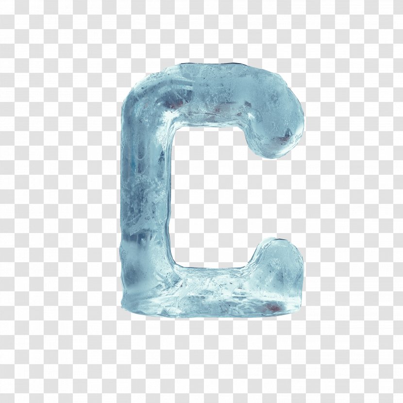 Blue Letter C Font - Aqua - Crystal Transparent PNG