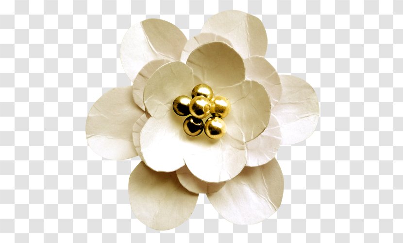 Paper Flower White Transparent PNG