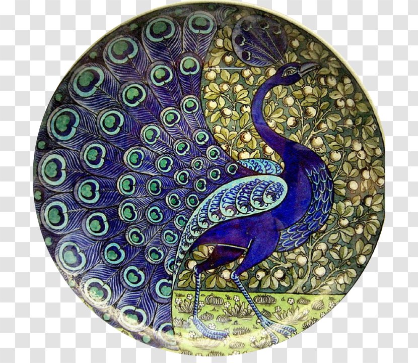 Ceramic Arts And Crafts Movement Porcelain Plate - William Morris - Postmodernist Art Transparent PNG