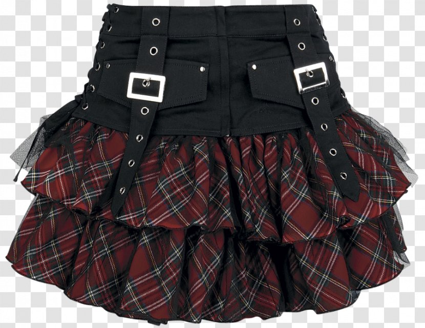 Tartan Kilt Skirt Goth Subculture Clothing - Dress Transparent PNG