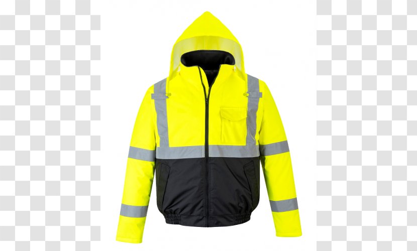 High-visibility Clothing Flight Jacket Workwear Coat - Sweatshirt - Ambulance Transparent PNG