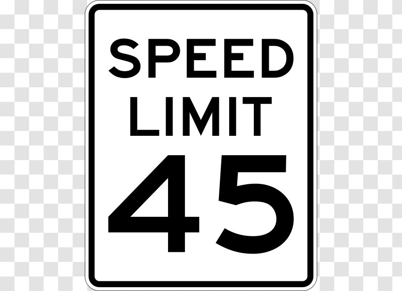 Speed Limit Traffic Sign Free Content Clip Art - Area - 55 Mph Transparent PNG