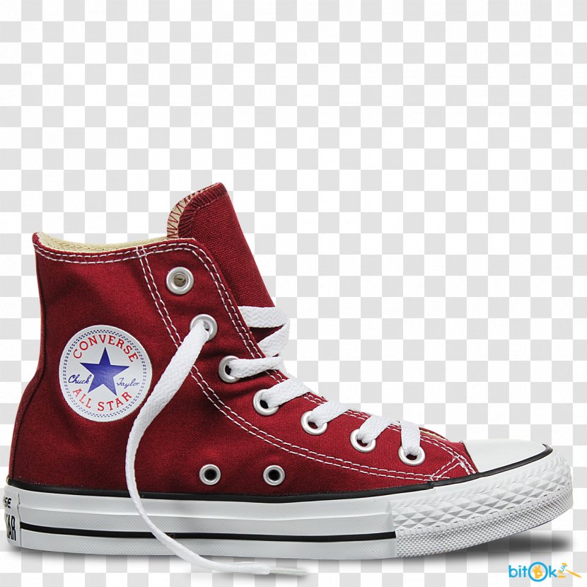 Converse Chuck Taylor All-Stars High-top Sneakers Maroon - Casual - Sneaker Transparent PNG