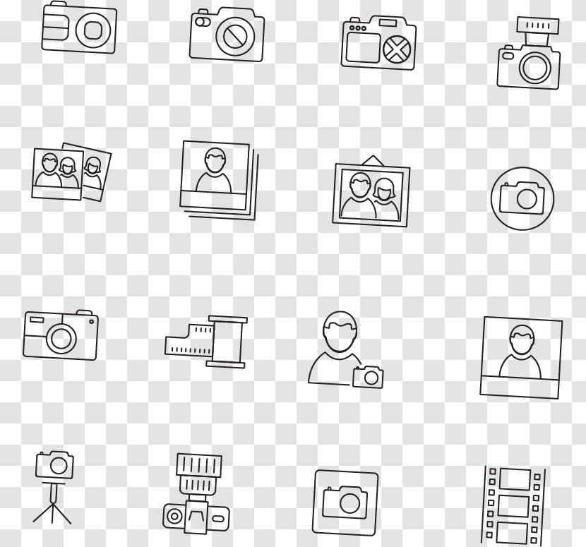 Camera Icon - Handheld - Vector Transparent PNG