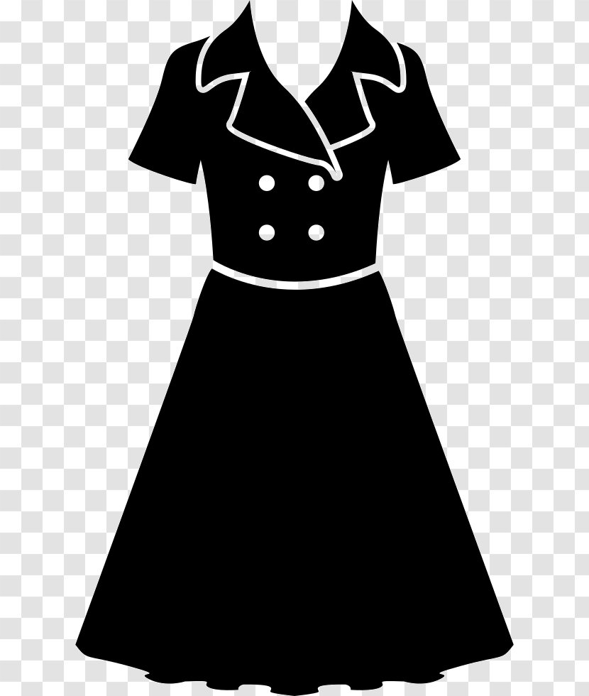 Little Black Dress Vintage Clothing Fashion - Outerwear Transparent PNG