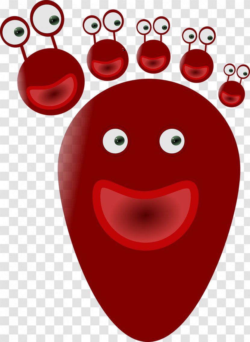 Red Eye Smile Clip Art Transparent PNG