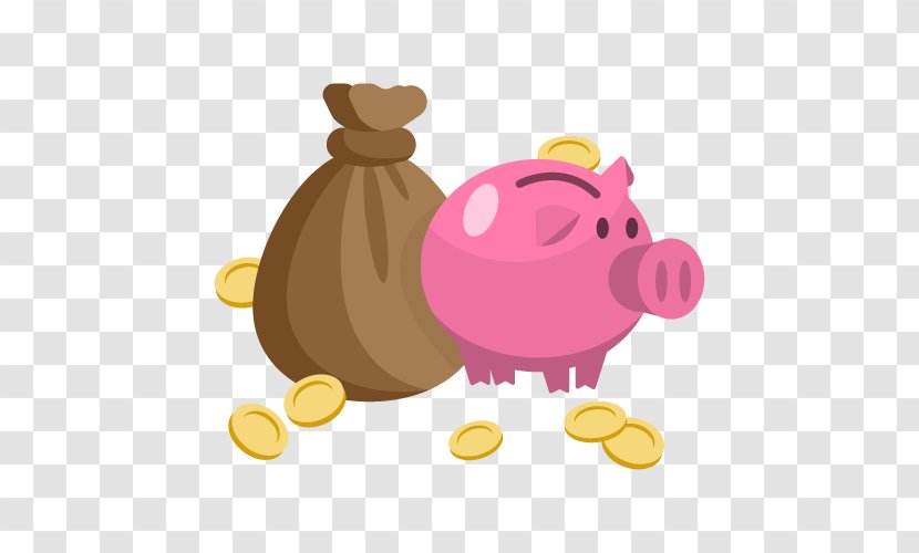 Domestic Pig Money Piggy Bank Alcancxeda - Vector Transparent PNG