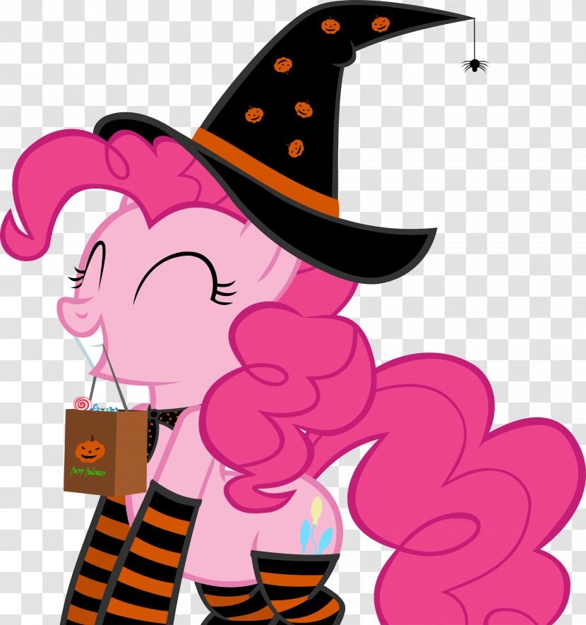 Pinkie Pie Trick-or-treating Coinky Dink World Halloween - Headgear Transparent PNG
