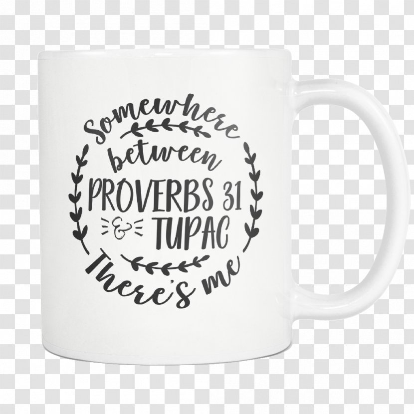 Proverbs 31 Coffee Cup Woman - Flower - Wakanda Forever Transparent PNG
