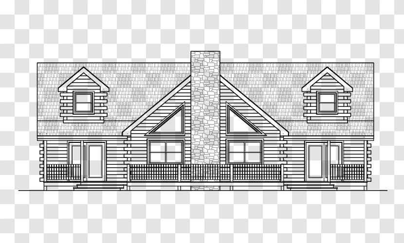 House Architecture Floor Plan Facade Property - White Transparent PNG