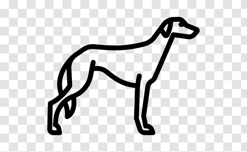 Cartoon Dog - Line Art - Blackandwhite Tail Transparent PNG